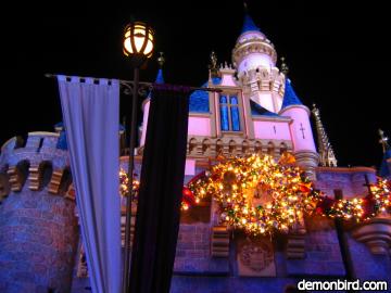 Christmas on the Castle at night 