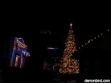 Ghost Town Courthouse with Christmas tree