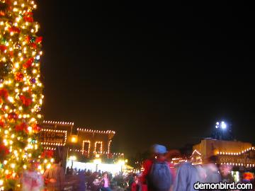 crowd in ghost town