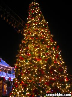 christmas tree in ghost town
